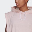 adidas Studio Lounge Γυναικεία Αμάνικη Μπλούζα με Κουκούλα