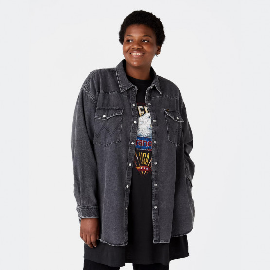 Wrangler Jumbo Shirt Women's Denim Jacket