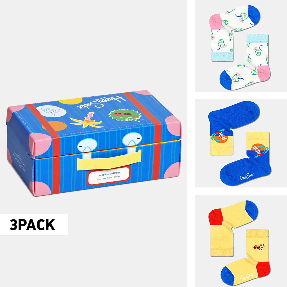 Happy Socks 3-Pack Travel Socks Gift Set Unisex Κάλτσες (9000107402_2074)