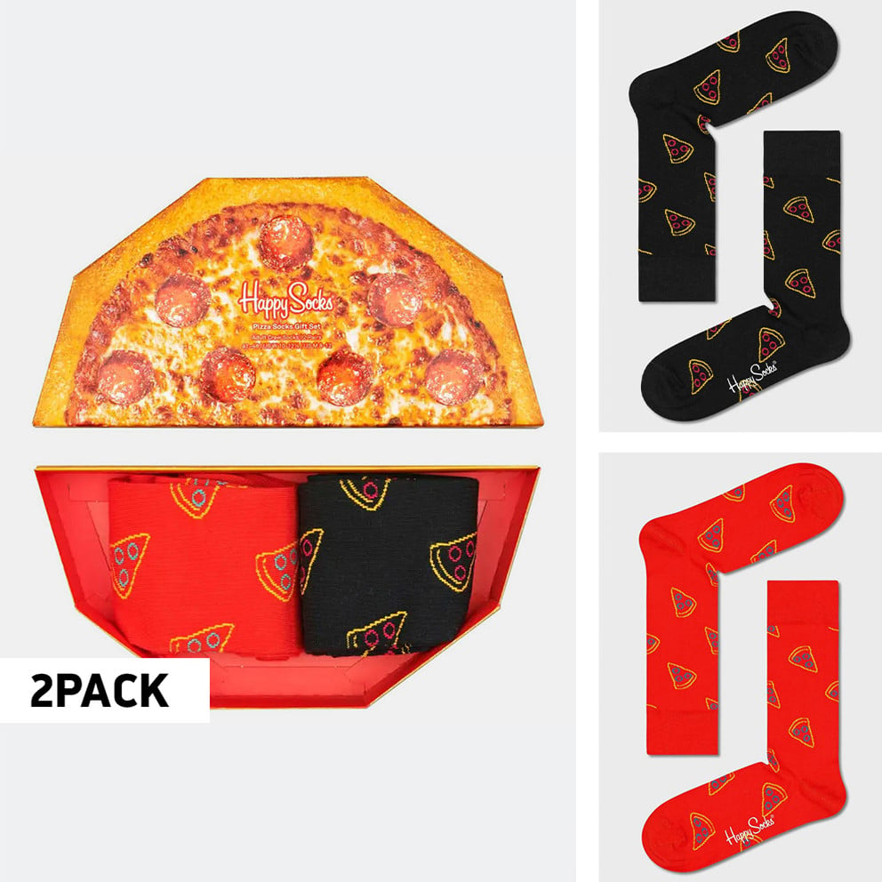 Happy Socks 2-Pack Pizza Socks Unisex Κάλτσες (9000107417_2074)