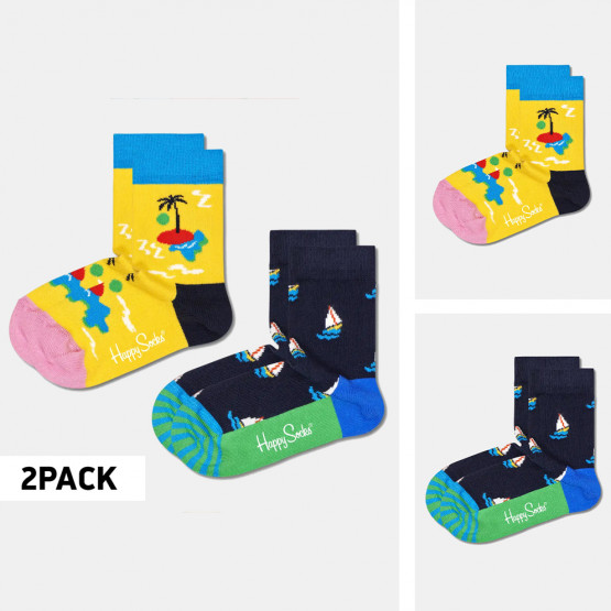 Happy Socks Island In The Sun Παιδικές Κάλτσες 2-pack