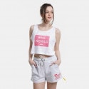 BodyTalk Cropped Γυναικείο Αμάνικο T-shirt