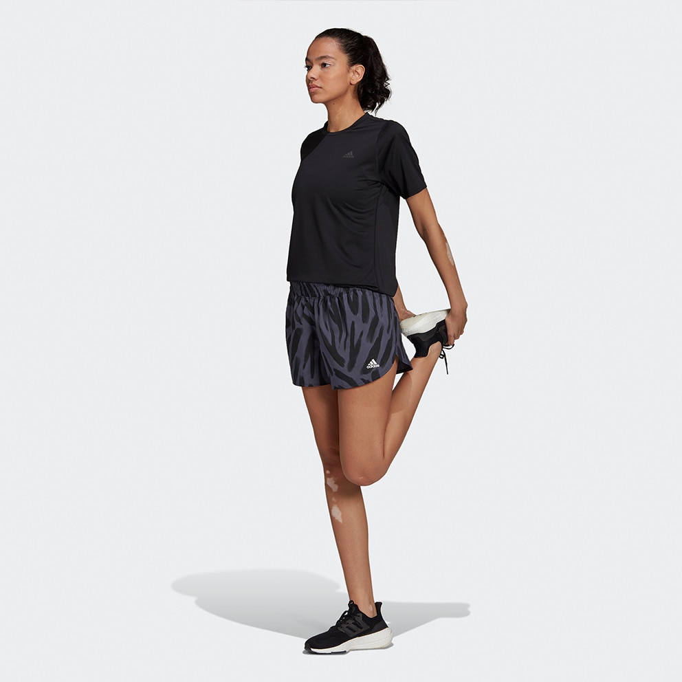 adidas Run Icons Allover Print Γυναικείο Σορτς