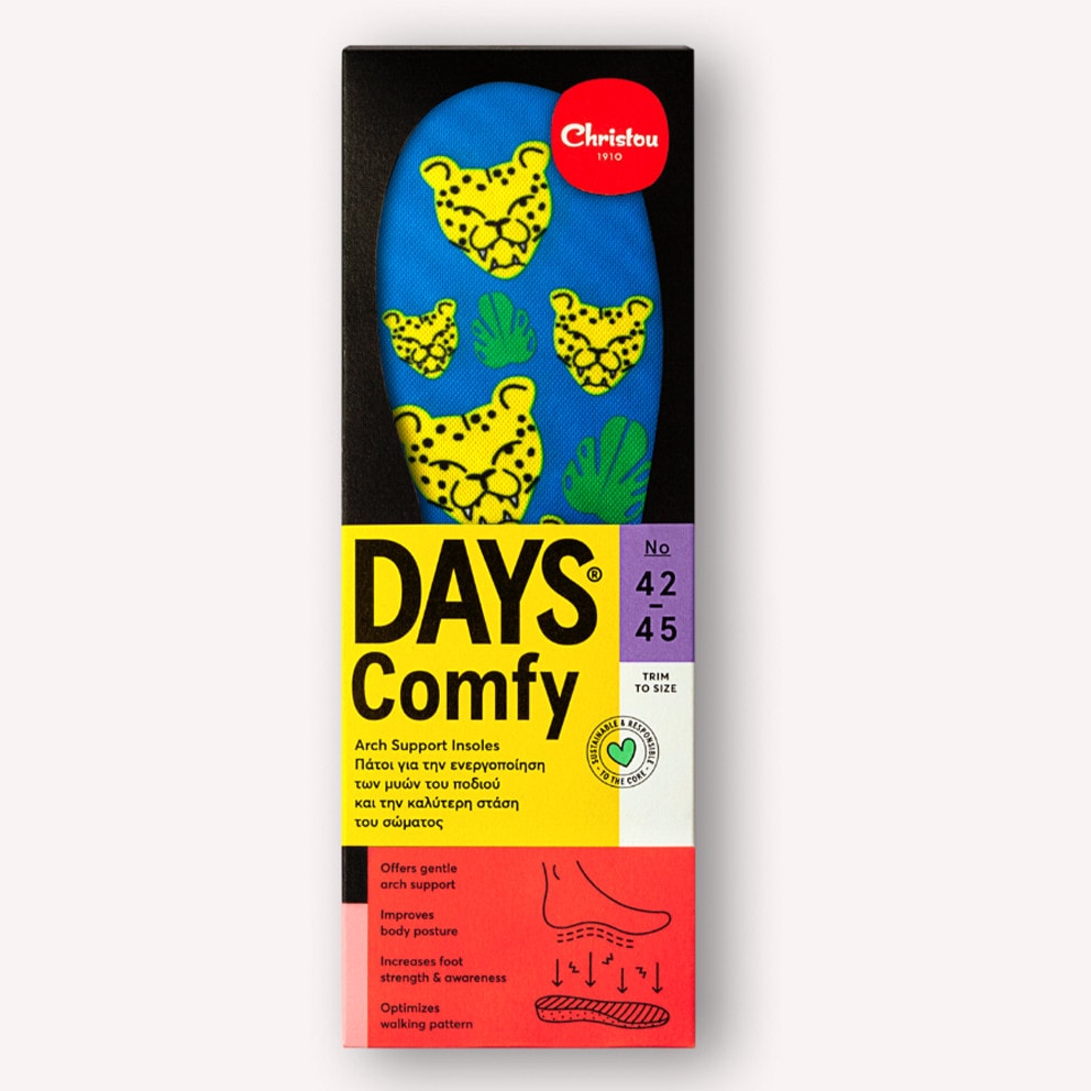 CHRISTOU 1910 Days Cheetahs Comfy Unisex Ανατομικοί Πάτοι