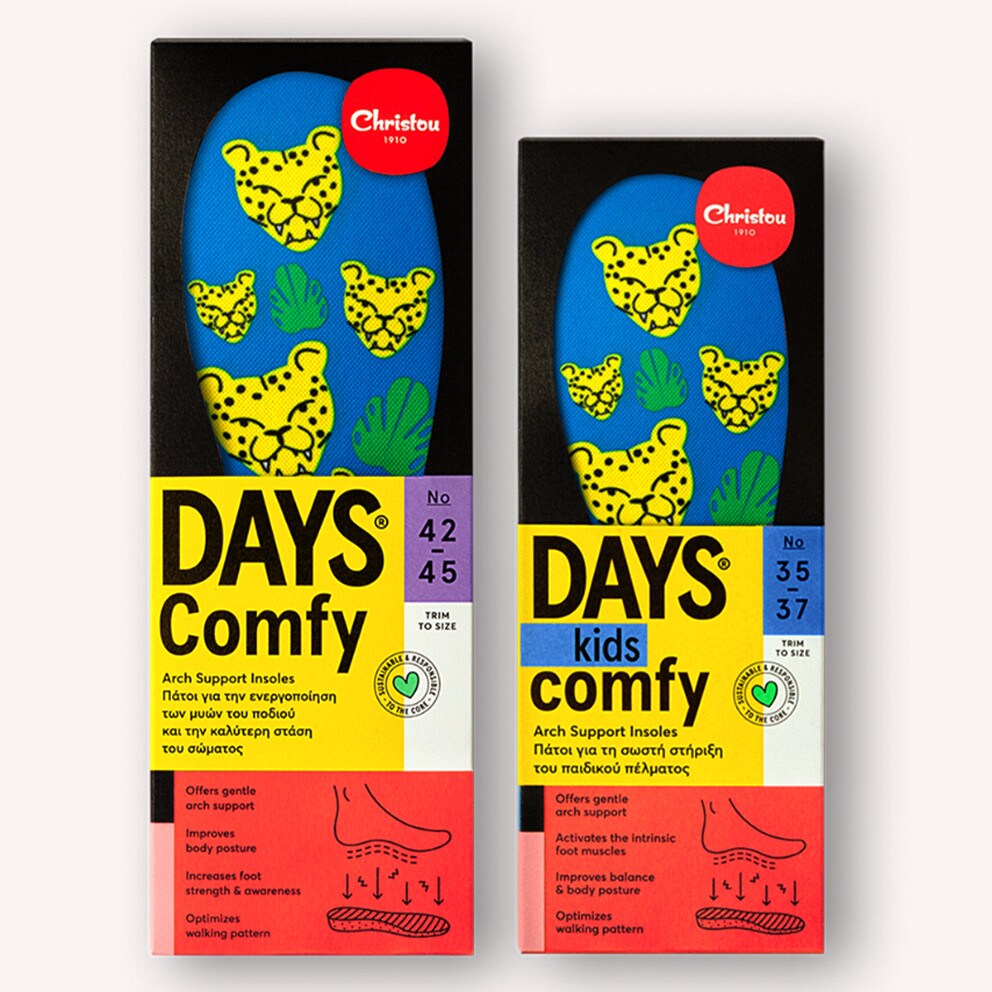 CHRISTOU 1910 Days Cheetahs Comfy Unisex Ανατομικοί Πάτοι