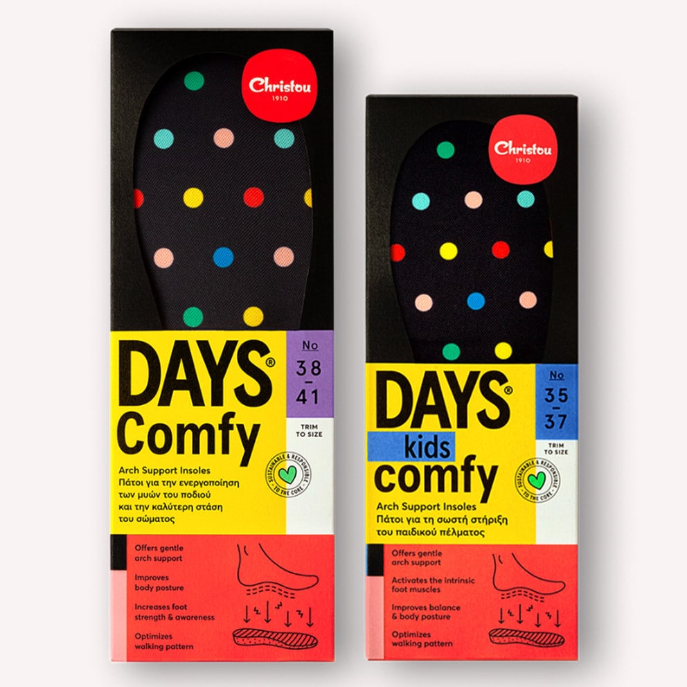 CHRISTOU 1910 Days Polka Dot Comfy Anatomical Insoles