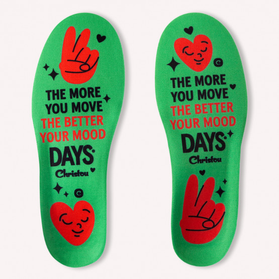 CHRISTOU 1910 Days Move Your Mood Comfy Unisex Anatomical Insoles
