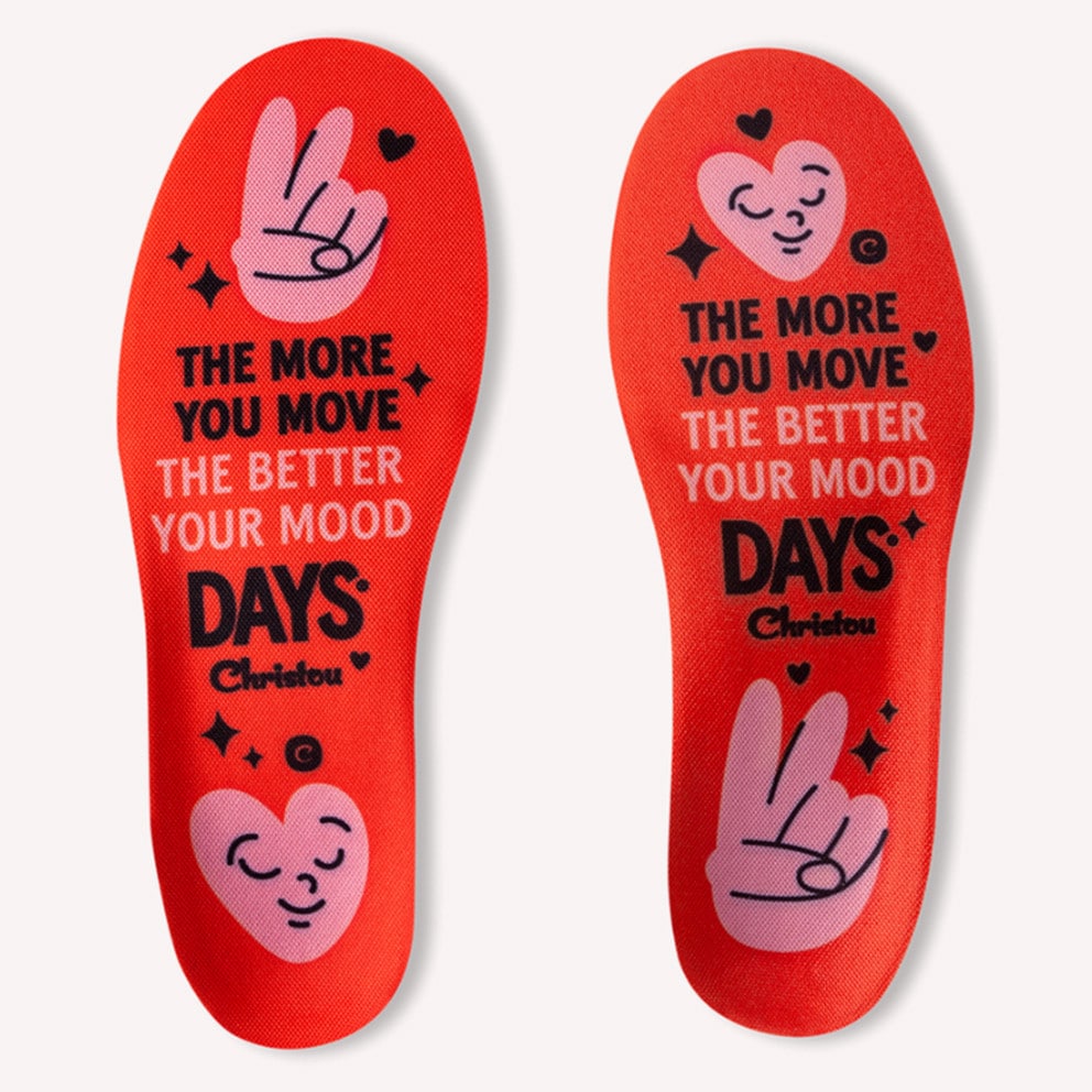 CHRISTOU 1910 Days Move Your Mood Comfy Unisex Anatomical Insoles