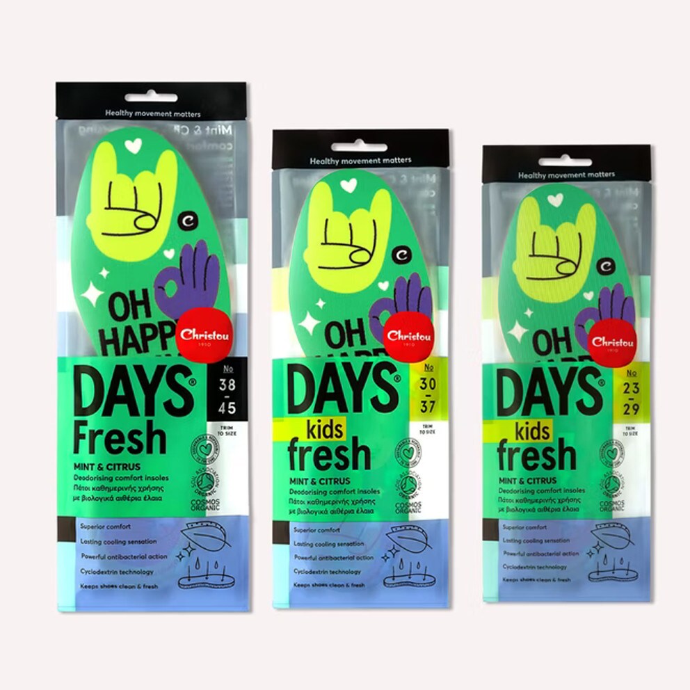 CHRISTOU 1910 Days Oh Happy Fresh Kids' Deodorizing Insoles