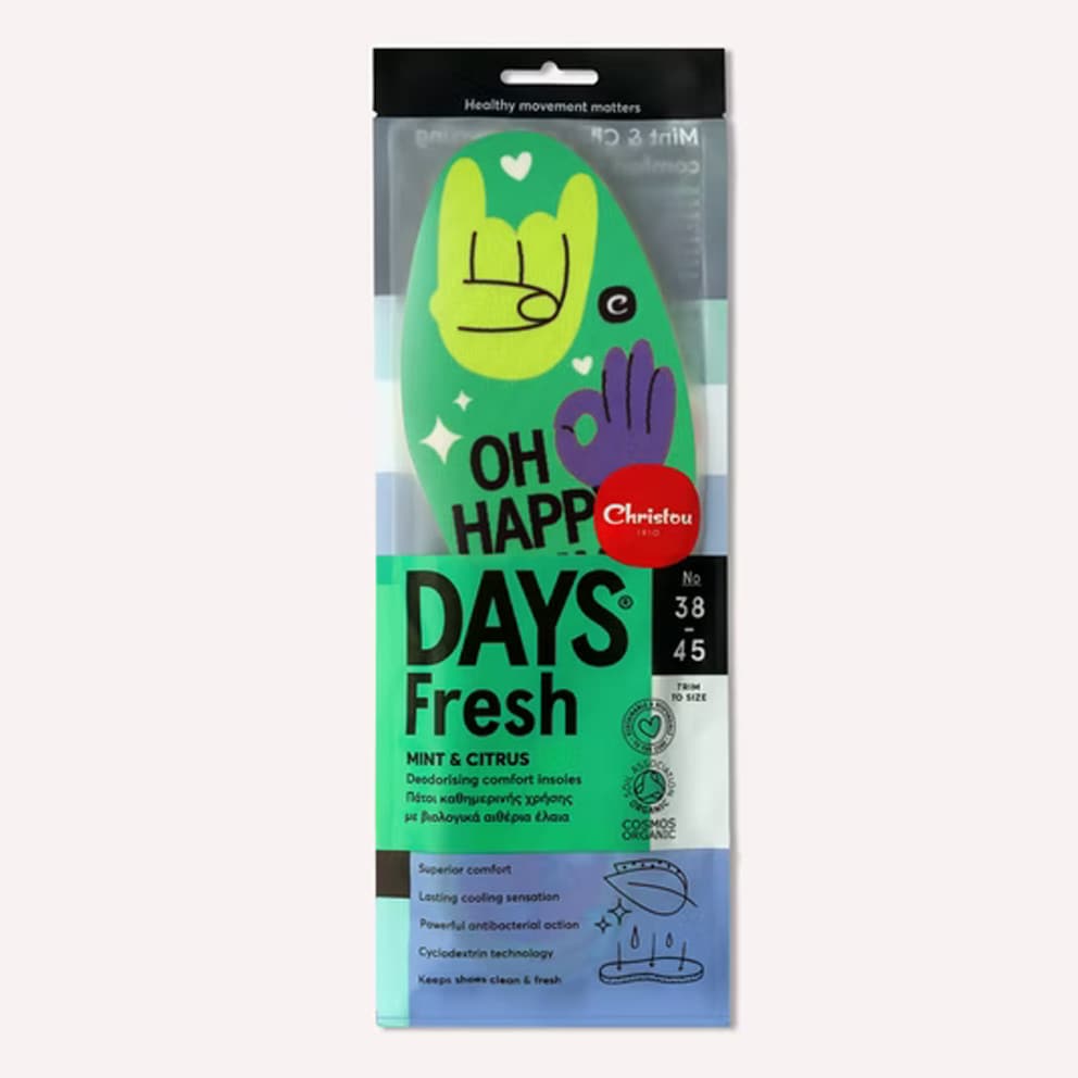 CHRISTOU 1910 Days Oh Happy Fresh Unisex Deodorizing Insoles