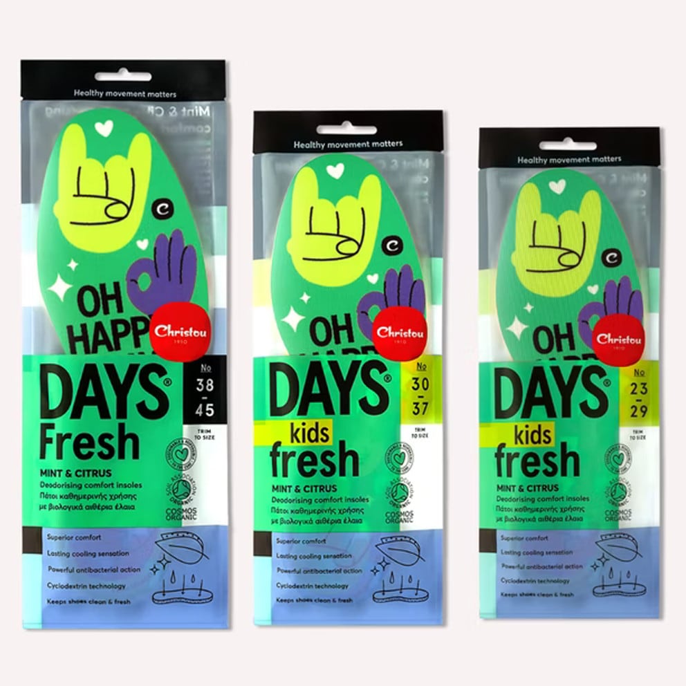 CHRISTOU 1910 Days Oh Happy Fresh Unisex Deodorizing Insoles