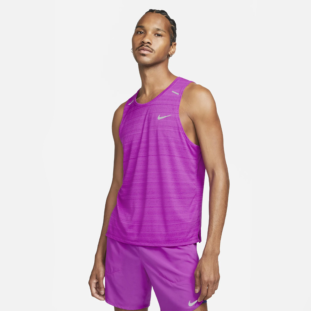 Nike Miler Ανδρική Αμάνικη Μπλούζα για Τρέξιμο (9000094155_57024)