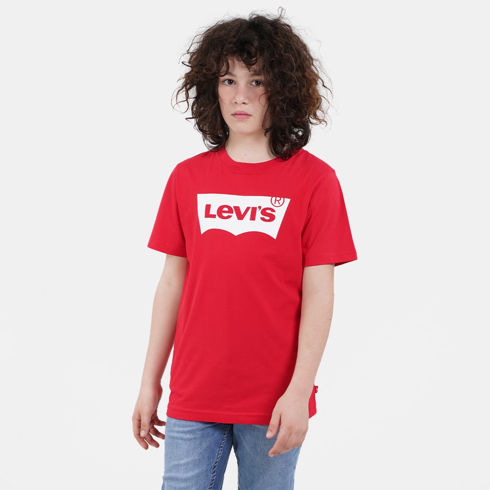 Pieces shirt Red Shirt - Levi\'s T exaggerated white - R6W 9E8157 - Kids\' with collar in Batwing prarie