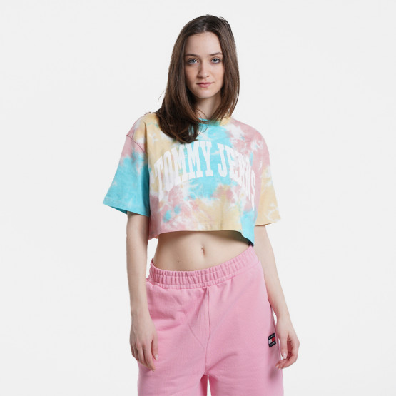 Tommy Jeans Oversized College 1 Γυναικείο Cropped T-shirt