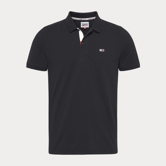 Tommy Jeans Solid Stretch Men's Polo T-Shirt