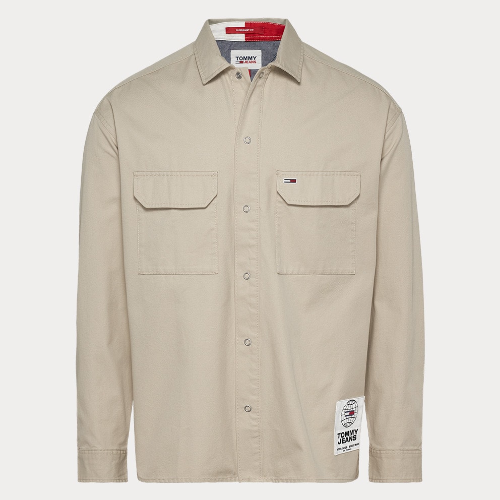 Tommy Jeans Soft Solid Overshirt Ανδρικό Πουκάμισο