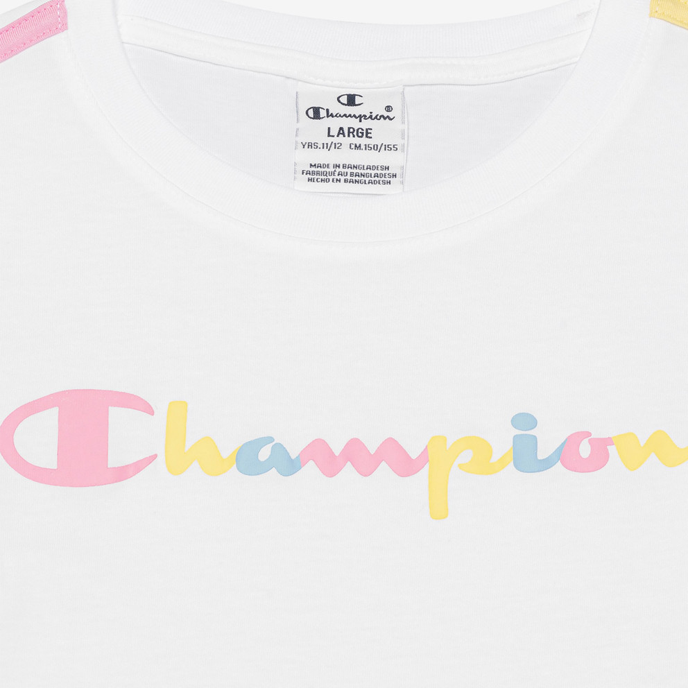 Champion Crewneck Health - - T WW001 Kid\'s & Wellness Sporty Rich 404349 & T-Shirt Shirt - White Filippi