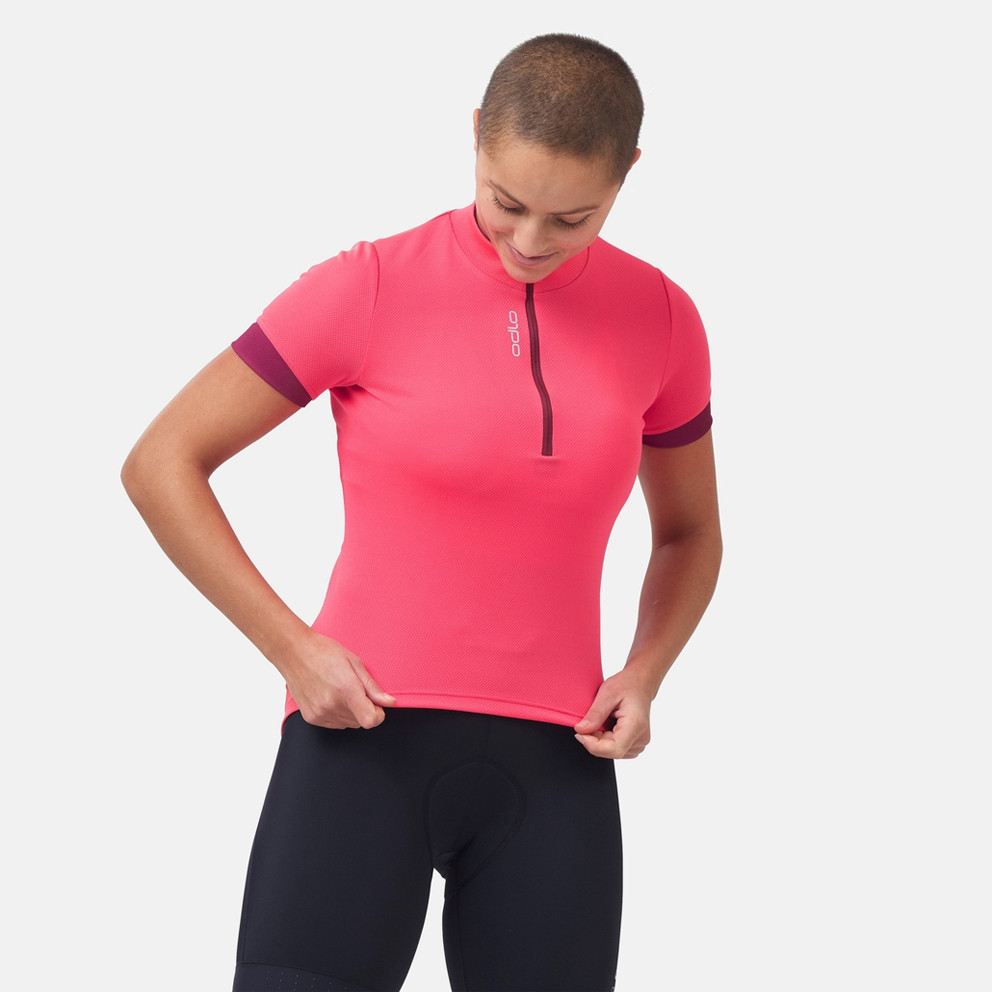 Odlo Essential Half Zip Γυναιεκίο T-shirt για Ποδηλασία