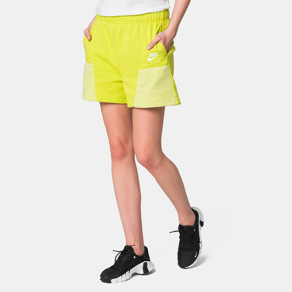 Nike air fleece shorts yellow 2025