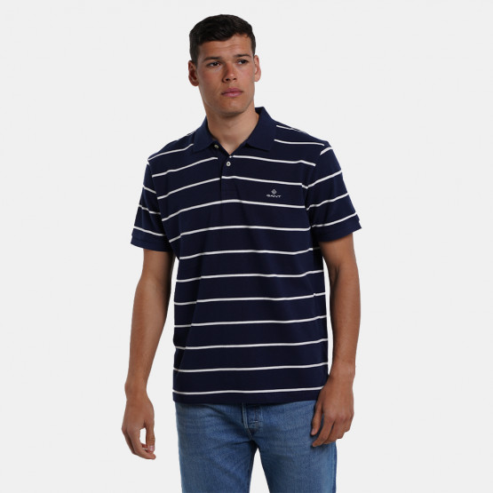 GANT Breton Stripe Pique Rugger Ανδρικό Polo T-shirt
