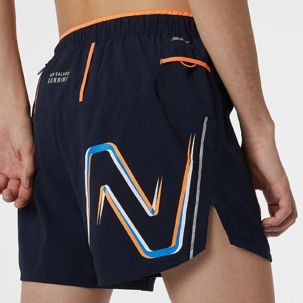 New Balance Graphic Impact Run 5 Inch Men's Short