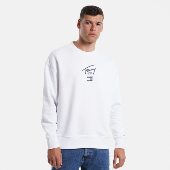 Tommy Jeans Essential Signature Logo Men's Sweatshirt