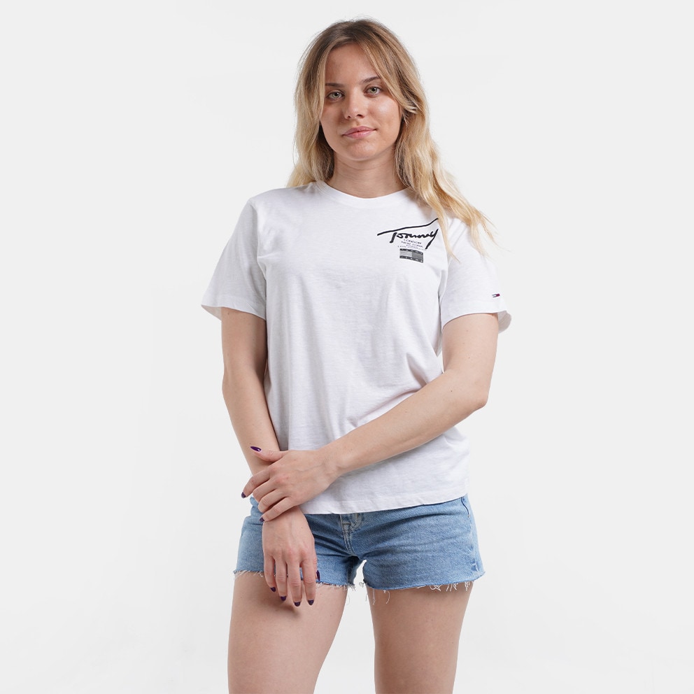 Tommy Jeans Modern Signature Women's T - Tommy Hilfiger Frottee-Shorts in  Marineblau mit kleinem Tennis-Logo - YBR - shirt White DW0DW12851