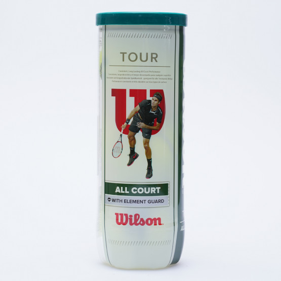 Wilson Tour All Court Μπαλάκια Τένις x3