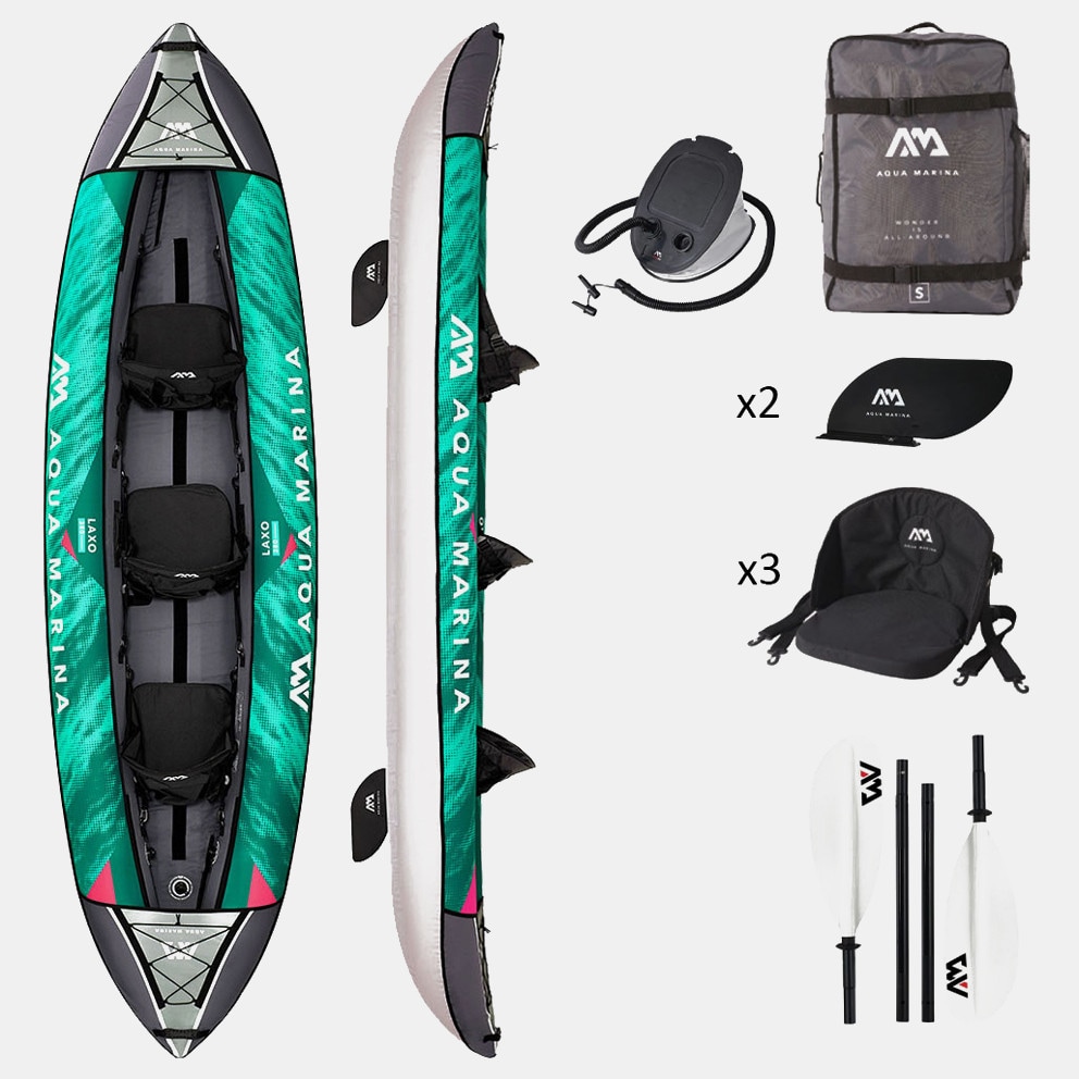 Aqua Marina Recreational Kayak Laxo 3 Persons 12'6'' 380X90Cm