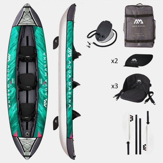 Aqua Marina Recreational Kayak Φουσκωτό Τριθέσιο Καγιάκ 3 Ατόμων 12'6'' 380X90Cm