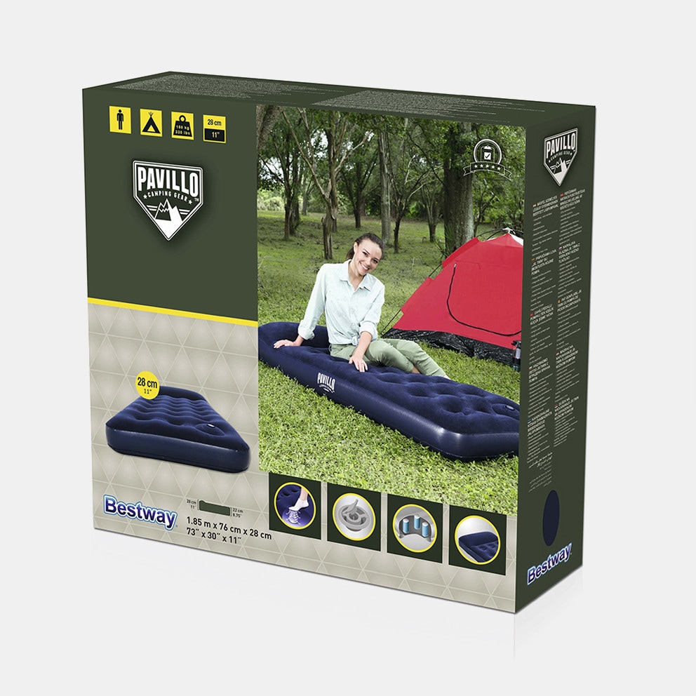 Bestway 67223 Velvet Mattress Single + Pump 185X76X28 cm