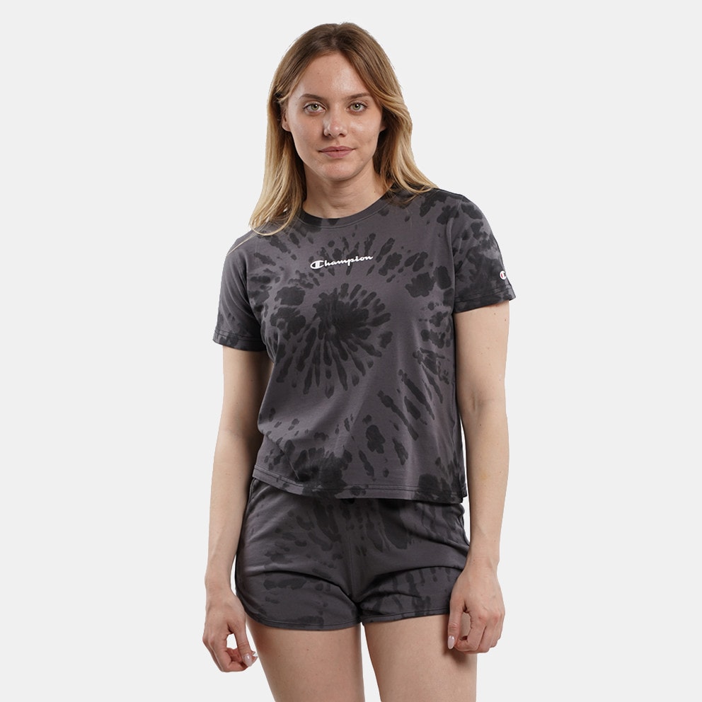 Champion Tie Dye Cropped Γυναικείο T-Shirt