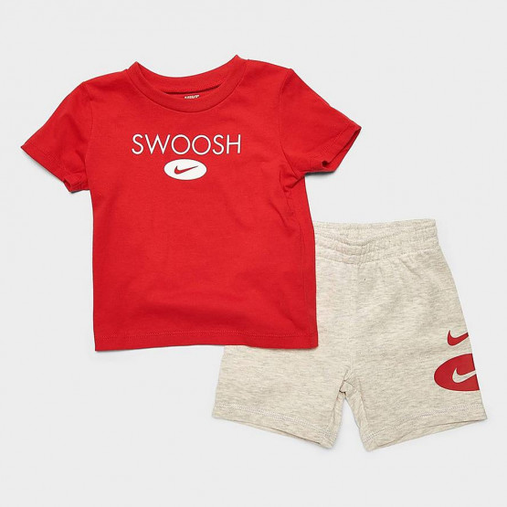 Nike Sportswear Swoosh Tee + Shorts Παιδικό Σετ