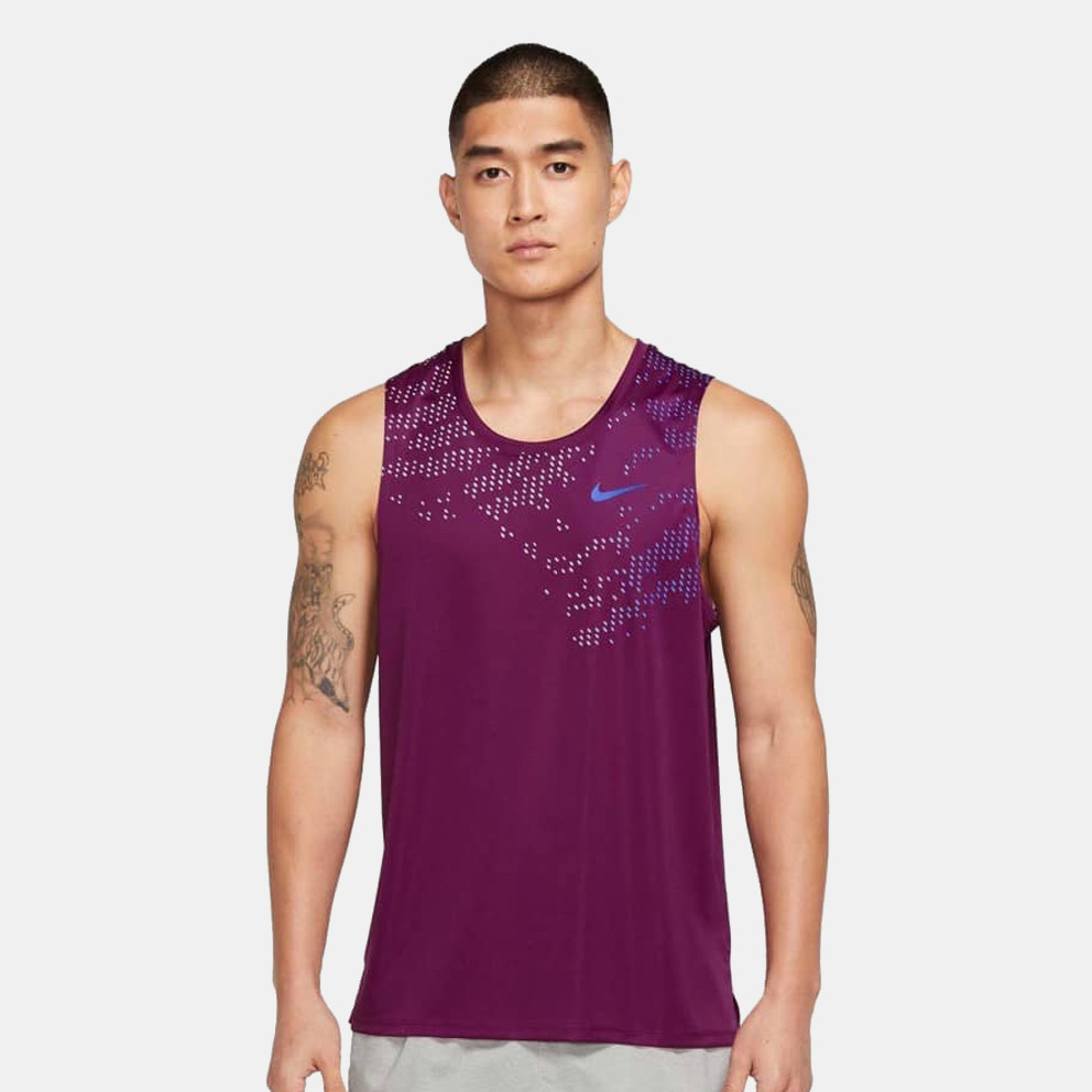 Nike Dri-FIT UV Run Division Miler Ανδρικό Αμάνικο T-shirt (9000095287_57019)