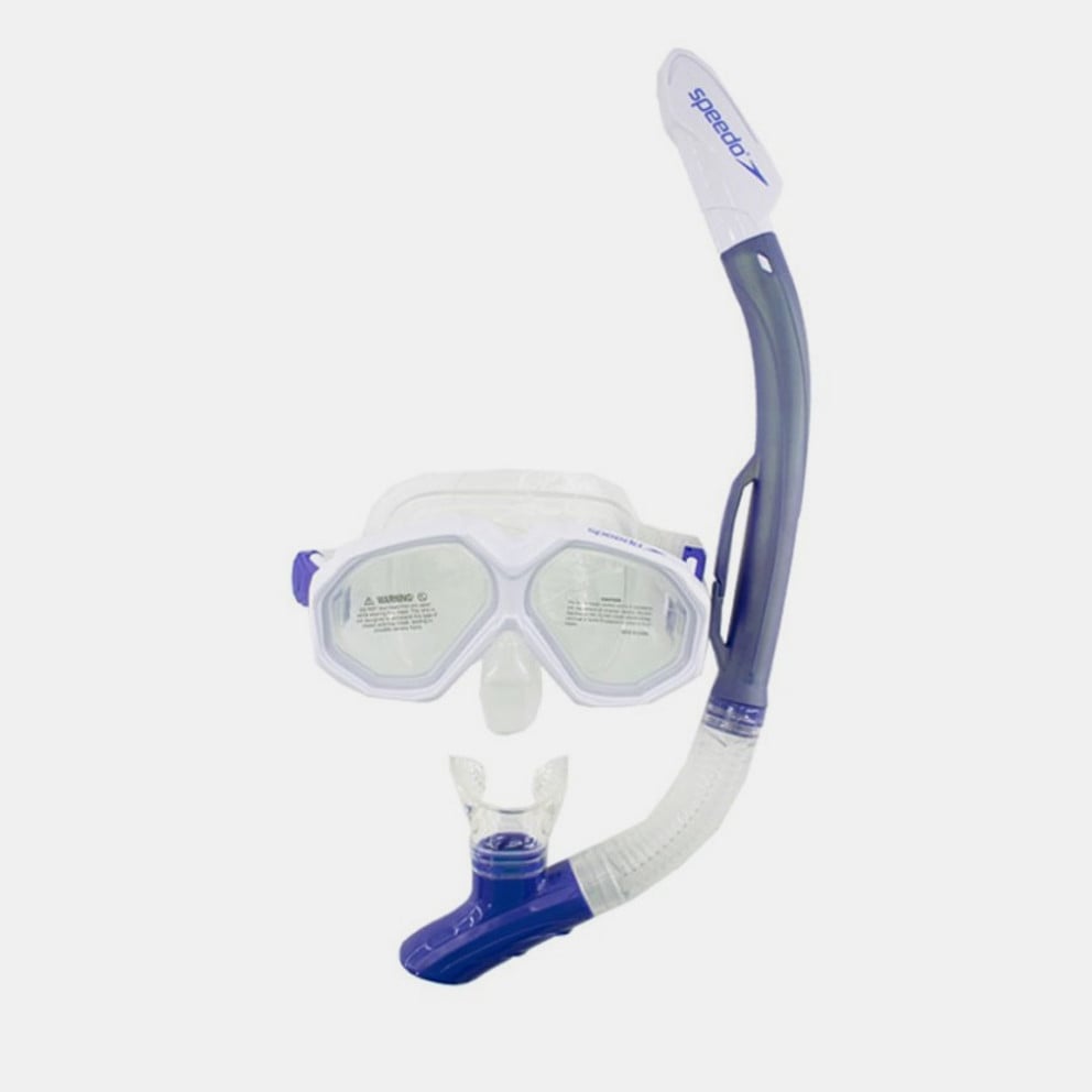 Speedo Leisure Adult Dual Lenses Combo Unisex Set Mask & Snorkel