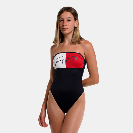 Tommy Jeans Cheeky Bandeau Women's One-Piece Swimsuit