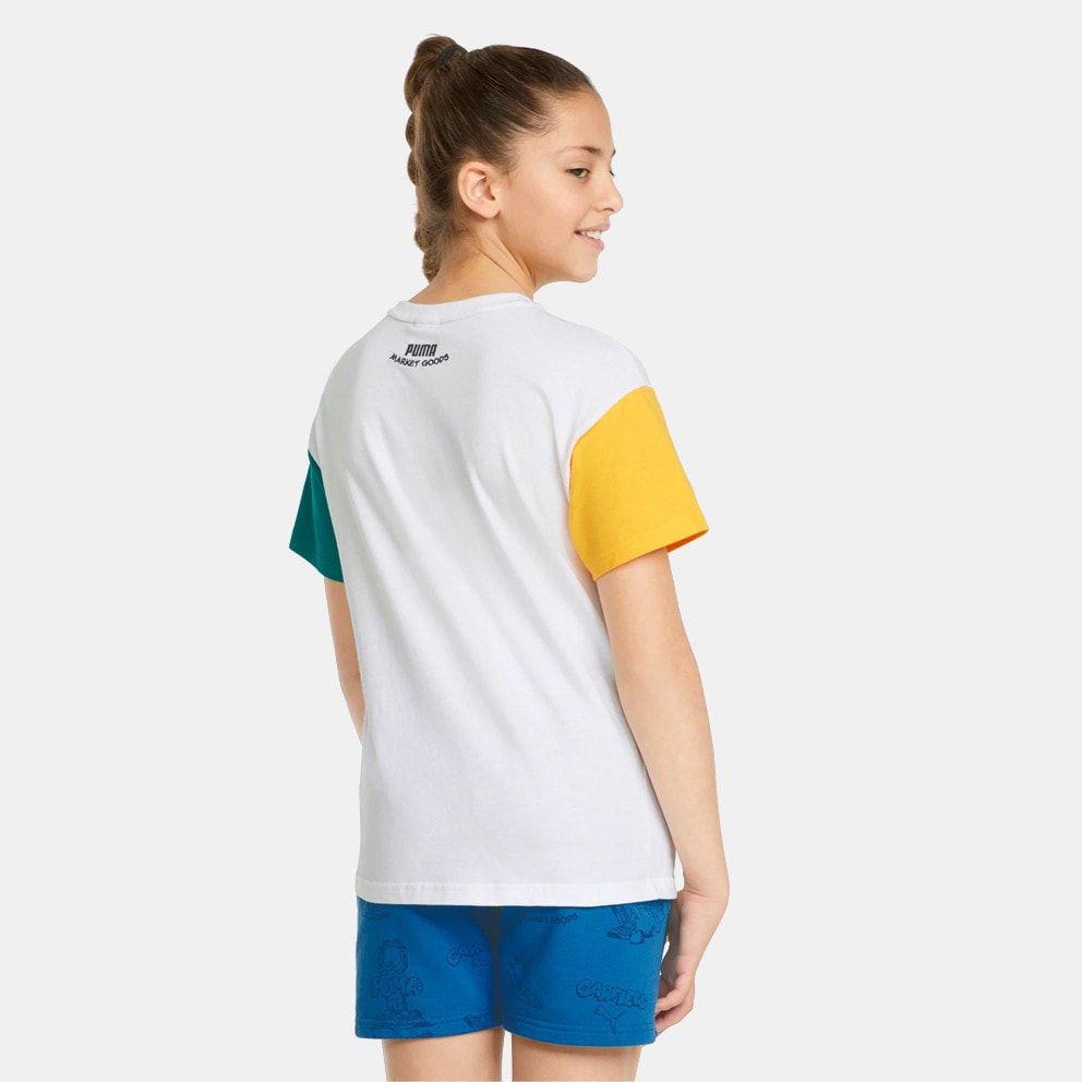 Puma x Garfield Colorblock Παιδικό T-shirt