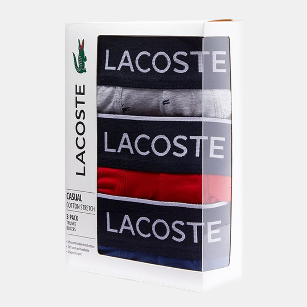 Lacoste 3 Pack Trunk Ανδρικά Μπόξερ