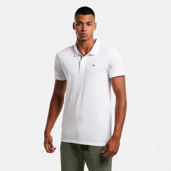 Tommy Jeans Solid Stretch Men's Polo T-Shirt