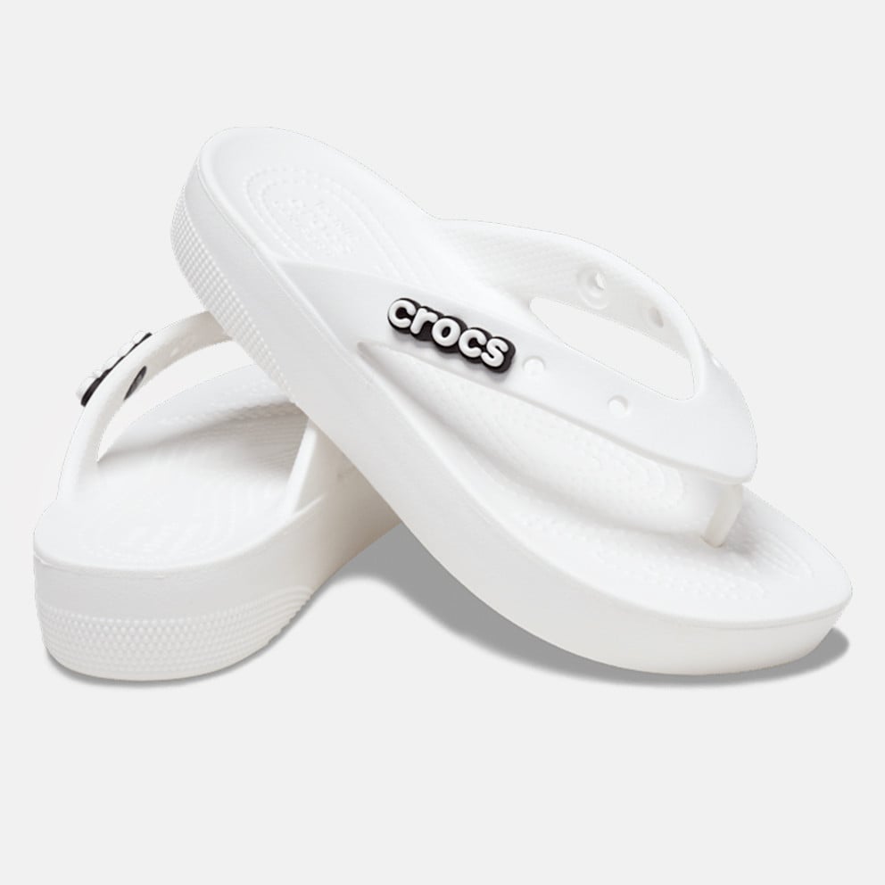 crocs Grey Classic Platform Γυναικείες Σαγιονάρες