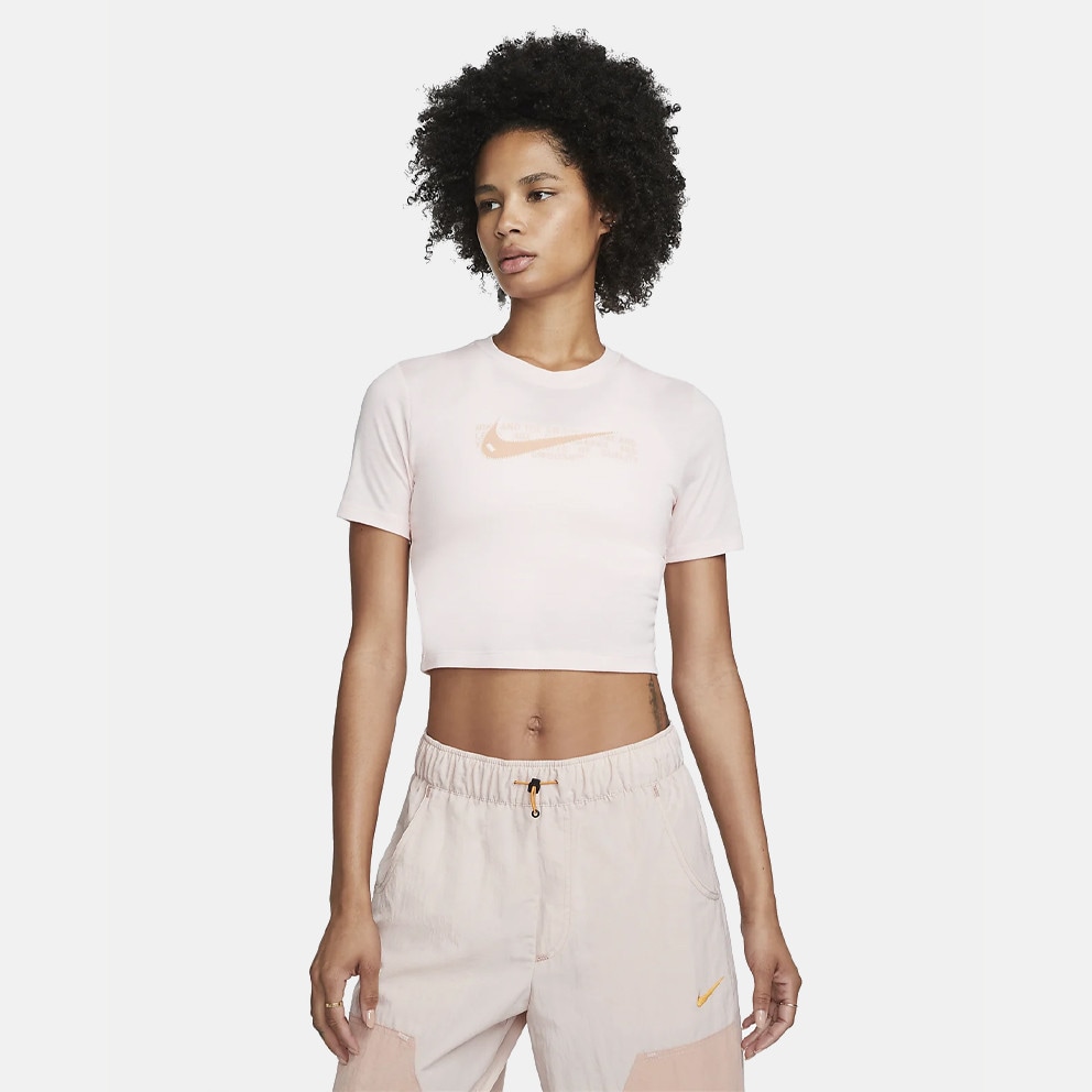 Rechazar igualdad Día del Maestro 611 - Nike Sportswear Swoosh Women's Crop Top White DN5798 - nike tech  fleece cotton blend trackpants