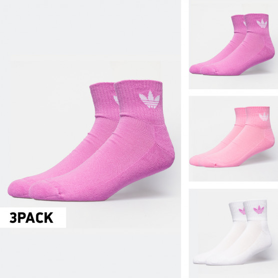 adidas Originals 3 Pack Mid-Cut Crew Unisex Socks