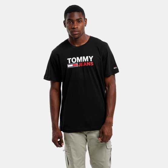 shirt Black DM0DM15379 - BDS - Tommy Hilfiger Junior Boys Shirts - Tommy  Jeans Corp Logo Men's T