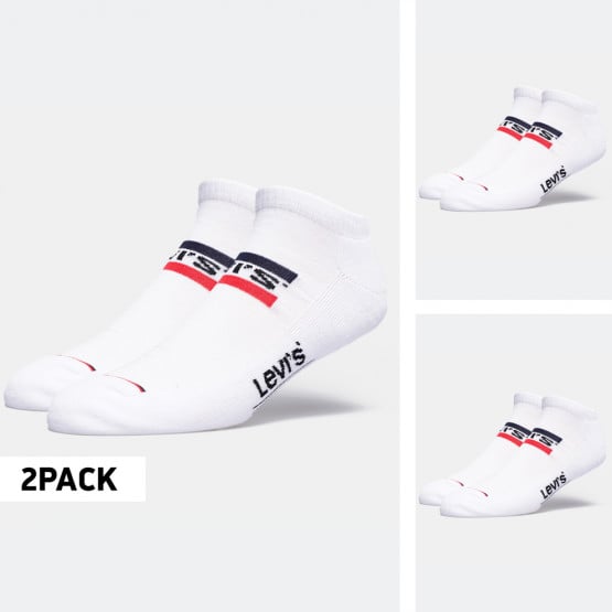 Levis 2 Pack Low Rise Sportswear Logo Unisex Socks
