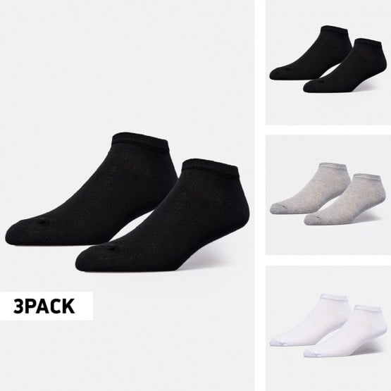 Nuff Non Show 3-Pack Unisex Socks