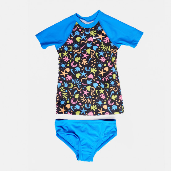 Nike Fun Forest Big Kids' (Girls') Short Sleeve Top Bikini Παιδικό Σετ Μαγιό
