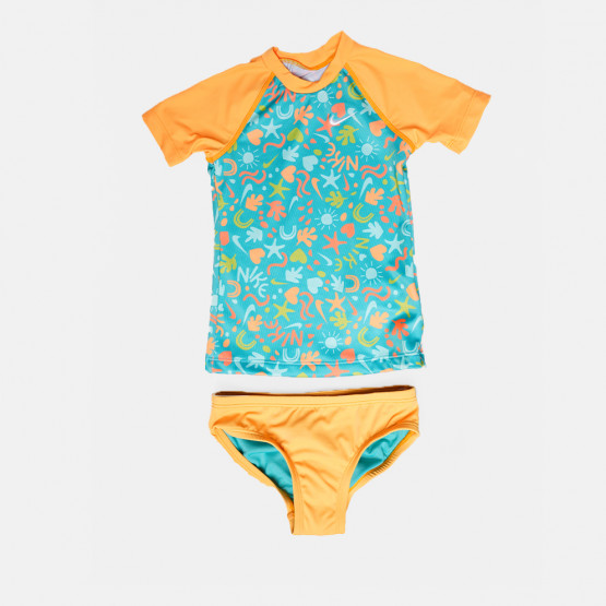 Nike Fun Forest Big Kids' (Girls') Short Sleeve Top Bikini Παιδικό Σετ Μαγιό