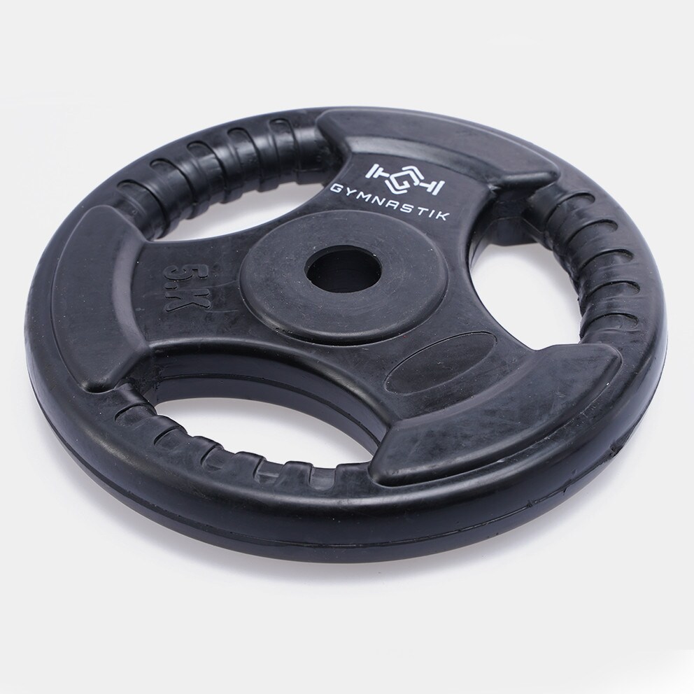 GYMNASTIK Rubber Weight Lifting Plate 5 kg (Φ28)