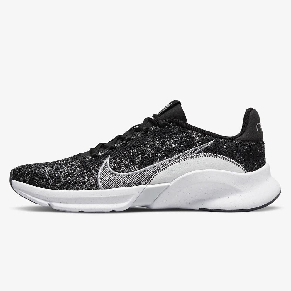 Nike SuperRep Go 3 Next Nature Flyknit Ανδρικά Παπούτσια για Προπόνηση (9000094746_29201) BLACK/PURE PLATINUM-ANTHRACITE-WHITE