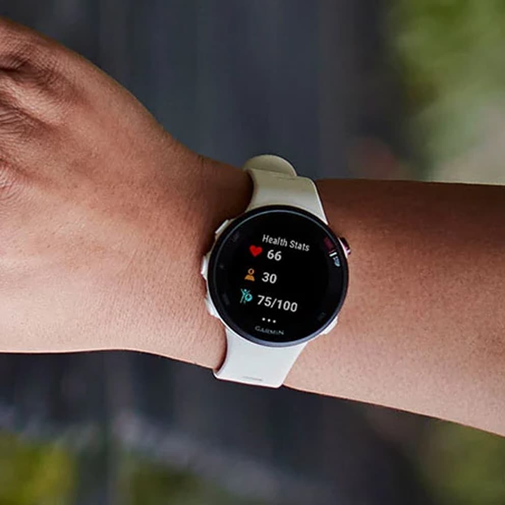02156 GARMIN Forerunner 45S Unisex Smartwatch White 010 10 youth nike free running shoe repair service store